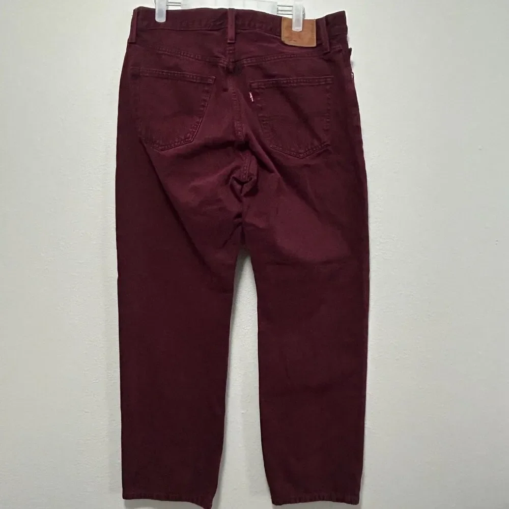 Levi's 501 Mens Jeans 32x30 Burgundy Denim  A1959-0049 Used 90's style